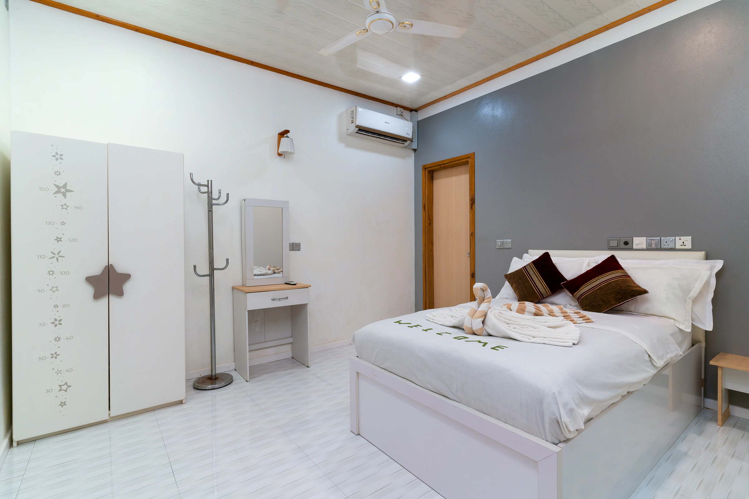 Bedroom one, one double bed